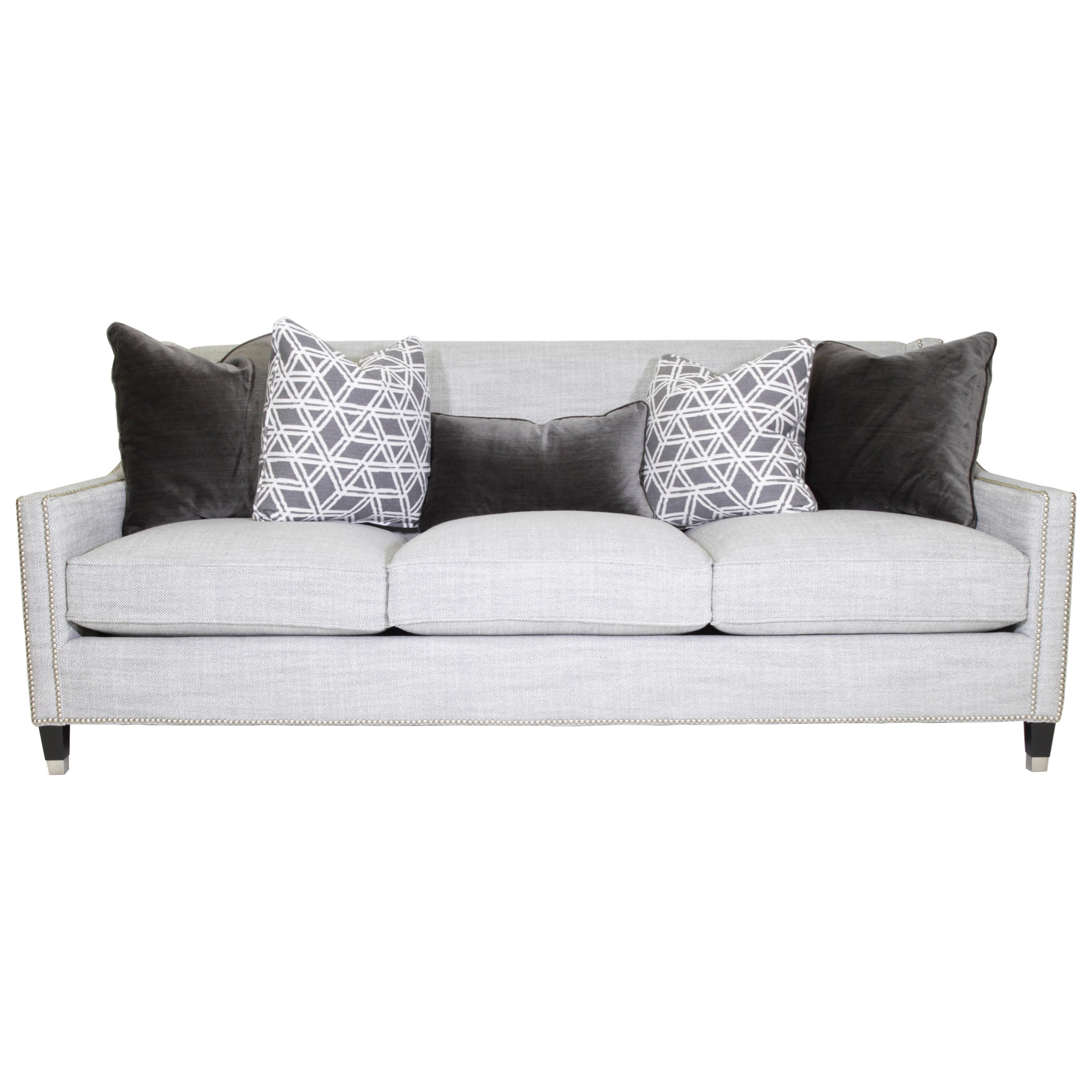 Bernhardt Palisades Transitional Sofa with Nailhead Trim | Reeds